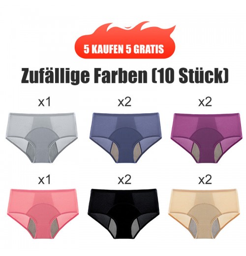 KAUFE 5 UND ERHALTE 5 GRATIS 2024 Neueste High Waist Leak proof Hschen