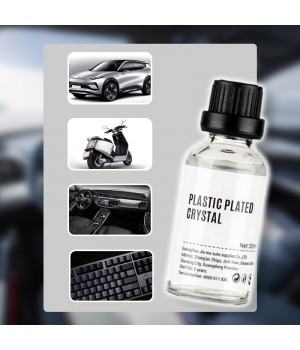 Plastic Parts Crystal Coating - Plastic Parts Refurbish Agent with Spong for Car