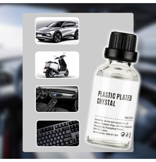 Plastic Parts Crystal Coating - Plastic Parts Refurbish Agent with Spong for Car