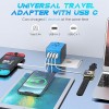 Internationaler Reise-Schnellladeanschluss 4USB-Port Anti-Single-Plug Smart Chip Global Universal Conversion Plug Travel Assistant