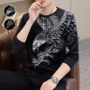 Langarm-Sweatshirt mit Adler-Print für Herren