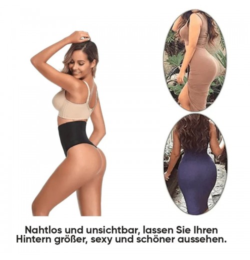 Nahtlose Bauchregulierungshose mit hoher Taille