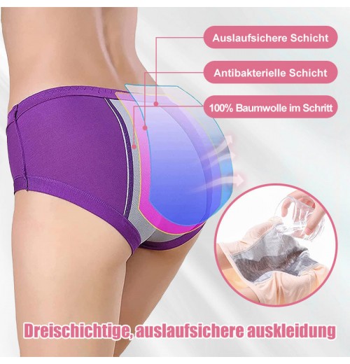 KAUFE 5 UND ERHALTE 5 GRATIS 2024 Neueste High Waist Leak proof Hschen