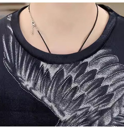 Langarm-Sweatshirt mit Adler-Print für Herren