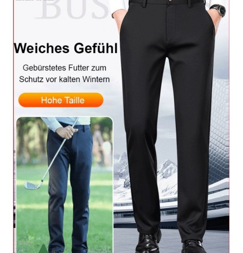 Heier Verkauf(50% Rabatt)Gerade Business-Hose aus Samt für Herren