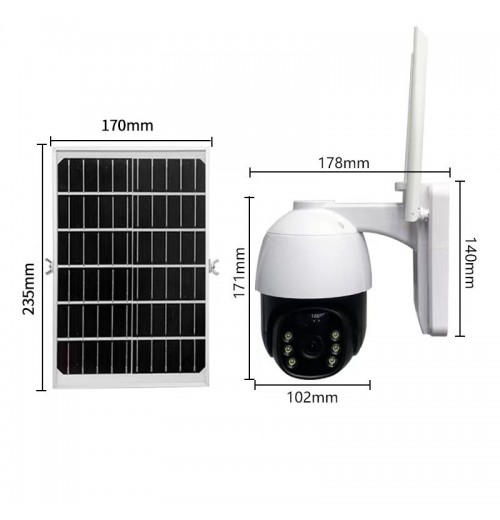 Intelligente kabellose SolarüberwachungskameraKostenloser Versand