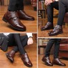 WeihnachtsaktionWarme Herren Kunstfell gefütterte Ankle Snow Business Stiefel