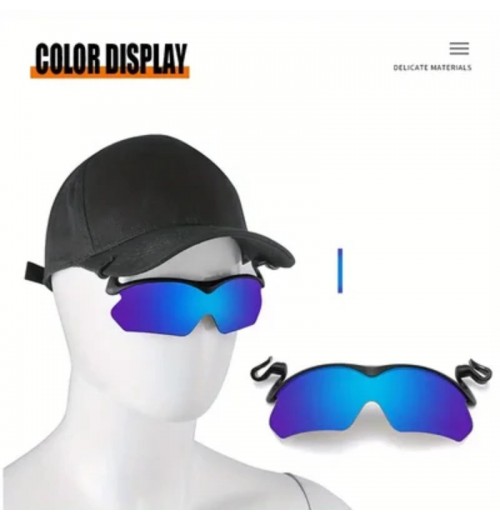 Sommer-HeiverkaufSport-Sonnenbrille mit Clip auf der Kappe