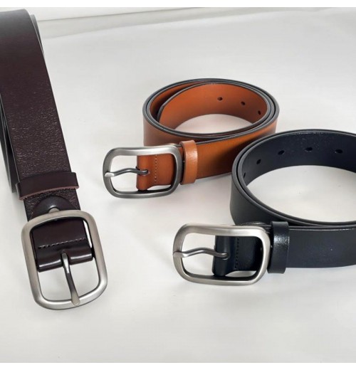 Kostenloser Versand beim Kauf von 2Vintage Simple Versatile Durable Pin Buckle Belt