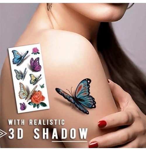 Trendy 3D Tattoo Aufkleber