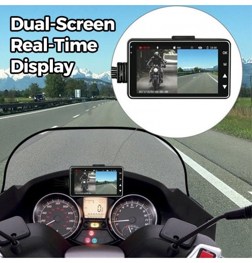 HD Wasserdichte Motorrad Dash Cam