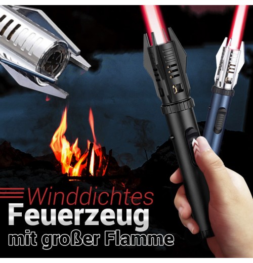 Cooles Lichtschwert-StylingMultifunktionales, groes, winddichtes Schweibrenner-Feuerzeug