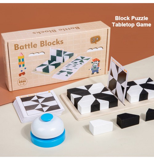 Creative Black & White Block Puzzles Set for Kids