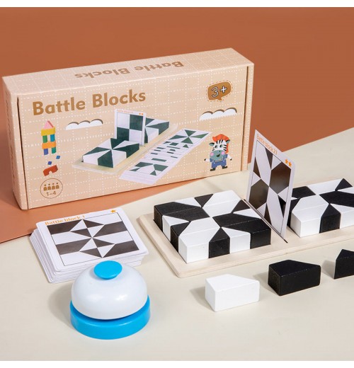 Creative Black & White Block Puzzles Set for Kids