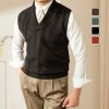 Weihnachtsverkauf - 49 % RABATT Elegante Strickweste im Slim Fit für Herren