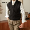 Weihnachtsverkauf - 49 % RABATT Elegante Strickweste im Slim Fit für Herren